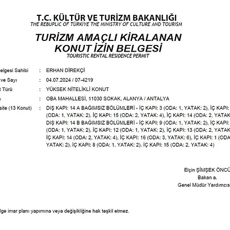 Διαμέρισμα Silence Garden Bir Yatak Odali *